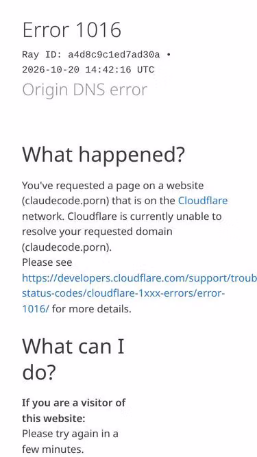 Screenshot of claudecode.porn