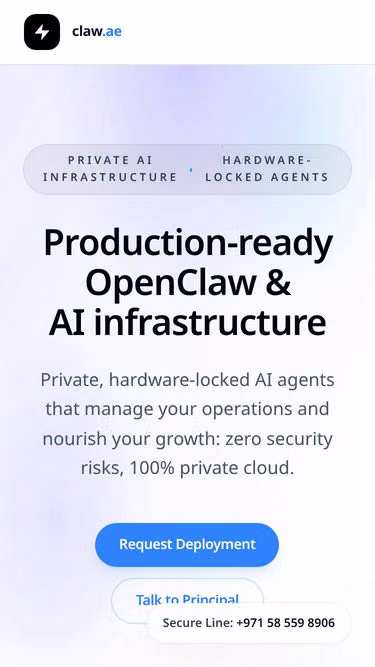 Screenshot of claw.ae