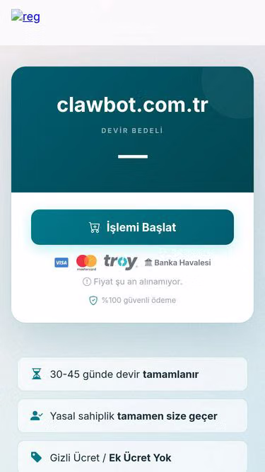 Screenshot of clawbot.com.tr