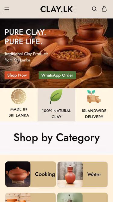 Screenshot of clay.lk