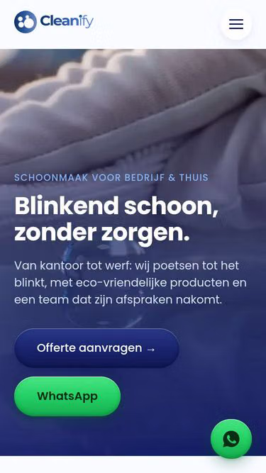 Screenshot of cleanify.be