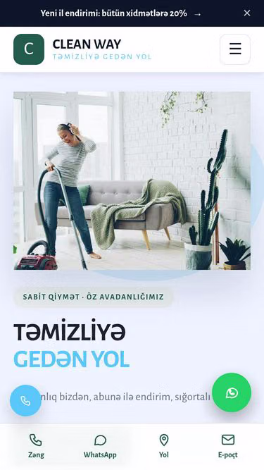 Screenshot of cleanway.az