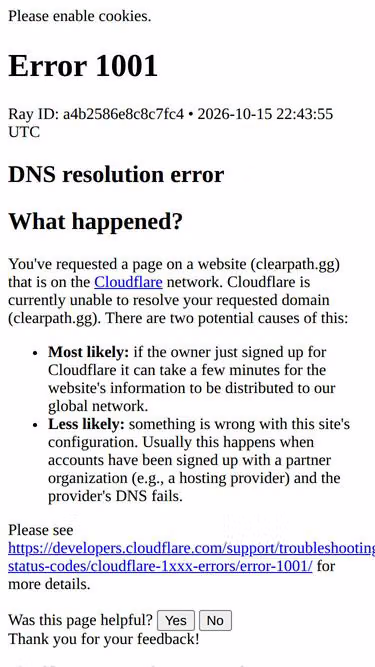 Screenshot of clearpath.gg