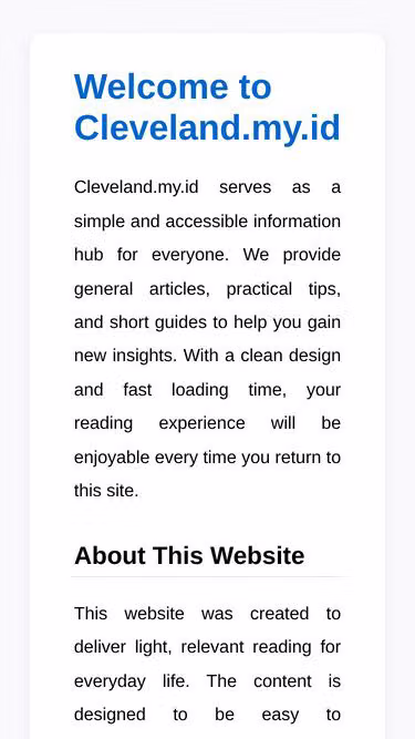 Screenshot of cleveland.my.id