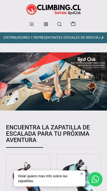 Screenshot of climbing.cl