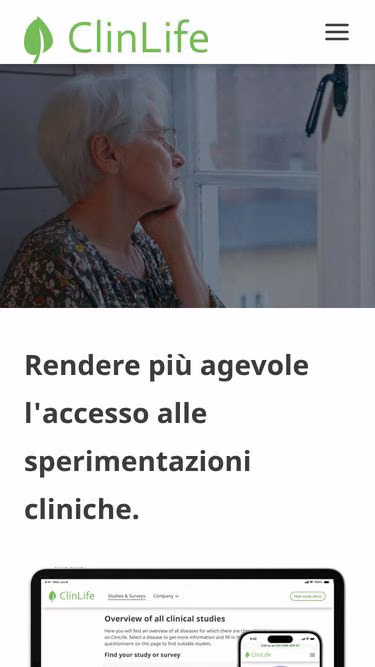 Screenshot of clinlife.it