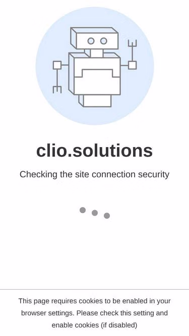 Screenshot of clio.solutions