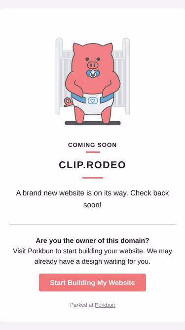 Screenshot of clip.rodeo
