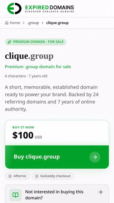 Screenshot of clique.ltd