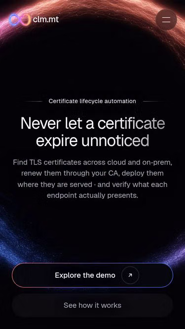 Screenshot of clm.mt