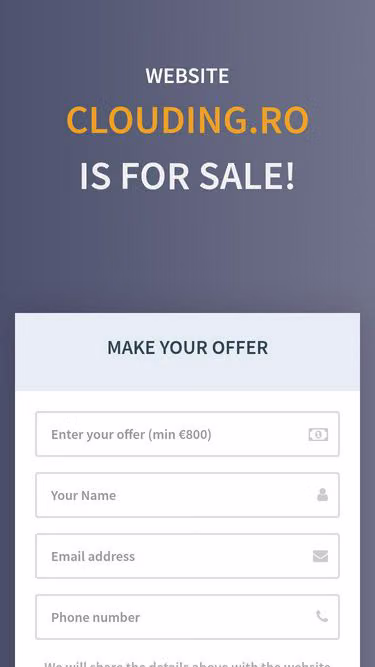 Screenshot of clouding.ro
