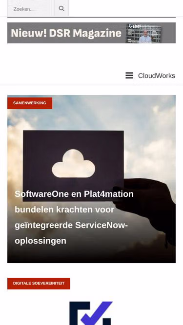 Screenshot of cloudworks.nu