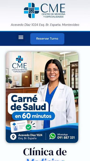 Screenshot of cme.com.uy