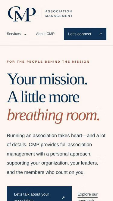 Screenshot of cmp.management