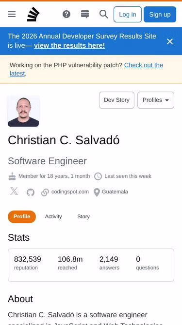 Screenshot of cms.gt