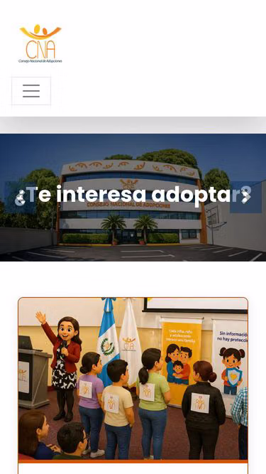 Screenshot of cna.gob.gt