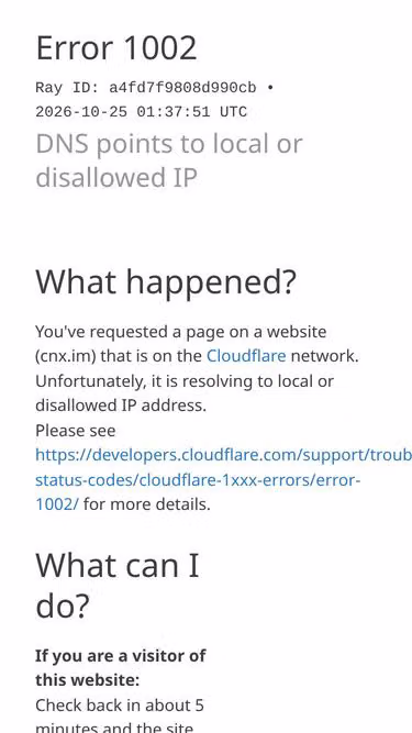 Screenshot of cnx.im