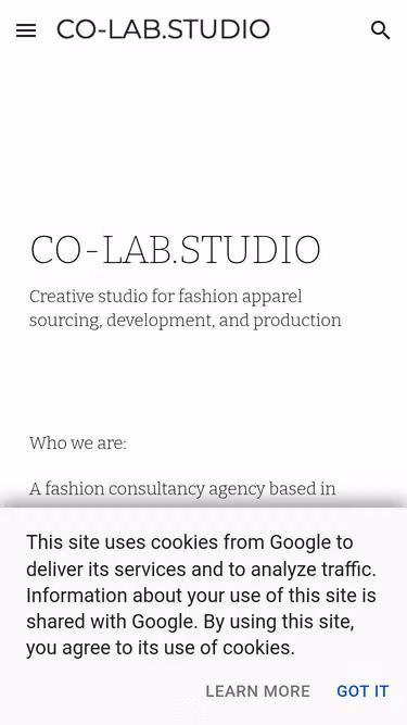 Screenshot of co-lab.studio