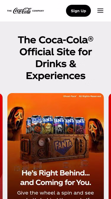 Screenshot of cocacola.bh