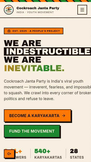 Screenshot of cockroachjantaparty.team