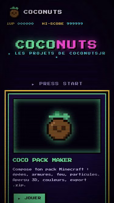Screenshot of coconuts.meme