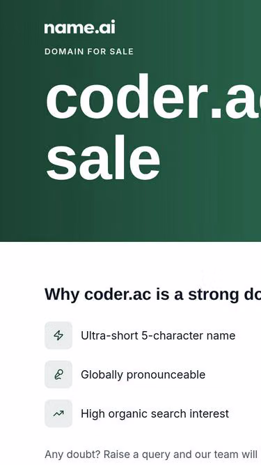 Screenshot of coder.ac