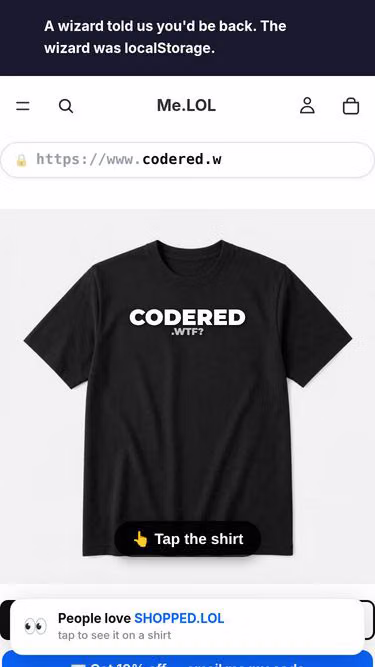 Screenshot of codered.wtf