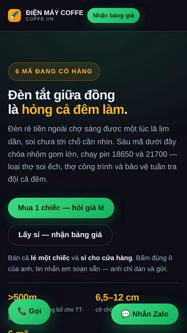 Screenshot of coffe.vn