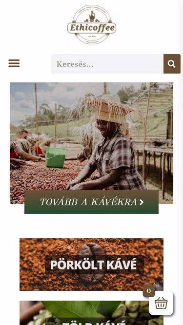 Screenshot of coffee.hu