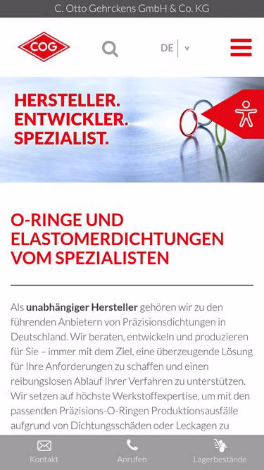 Screenshot of cog.de