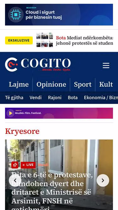 Screenshot of cogito.al