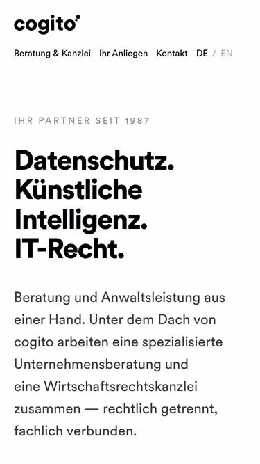 Screenshot of cogito.international