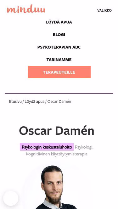 Screenshot of cognita.fi