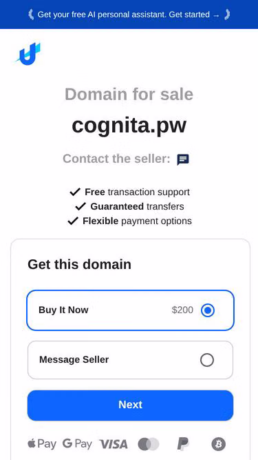 Screenshot of cognita.pw
