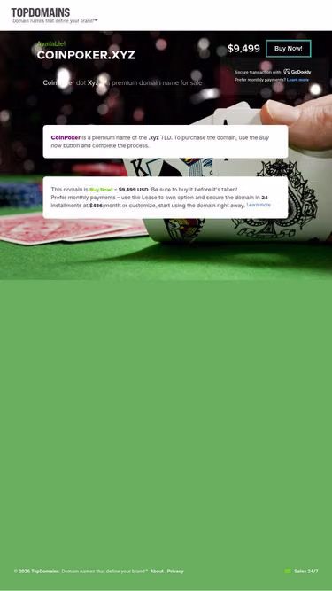 Screenshot of coinpoker.xyz