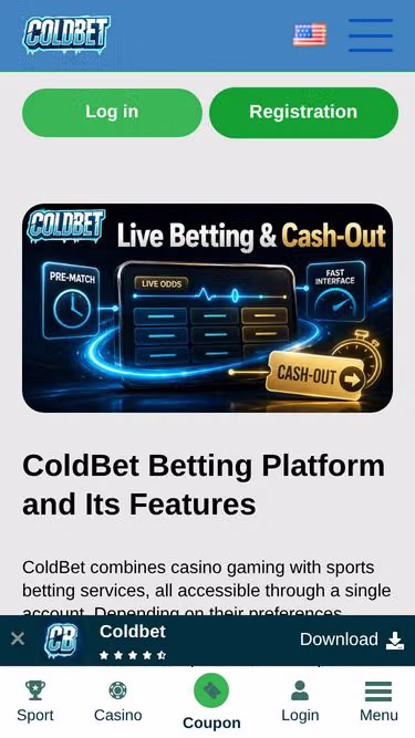 Screenshot of coldbet.app