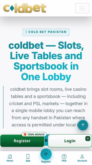 Screenshot of coldbet.asia