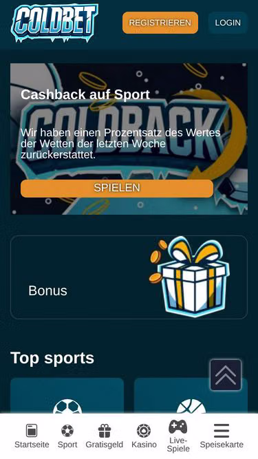 Screenshot of coldbet.at
