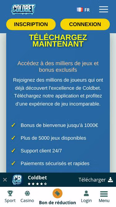 Screenshot of coldbet.bet