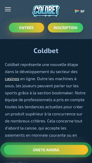 Screenshot of coldbet.bf