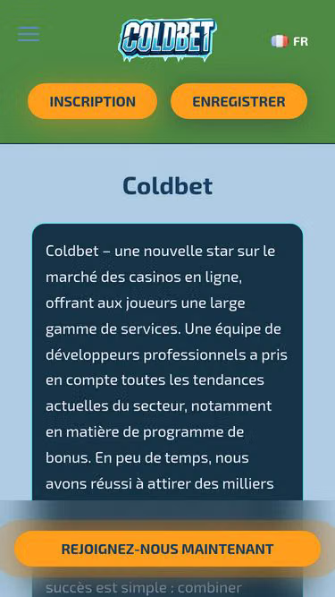 Screenshot of coldbet.bj