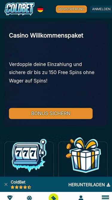 Screenshot of coldbet.ch