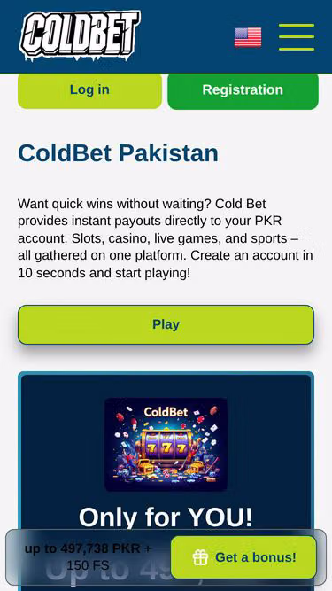 Screenshot of coldbet.com.pk