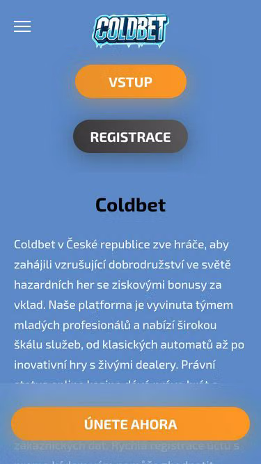 Screenshot of coldbet.cz