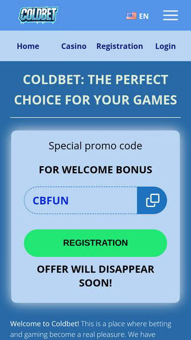 Screenshot of coldbet.fun