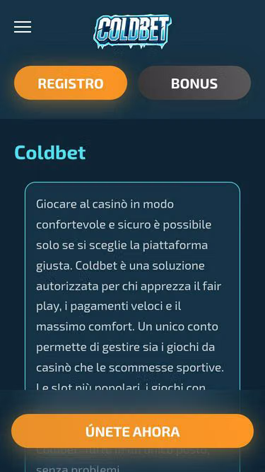 Screenshot of coldbet.it