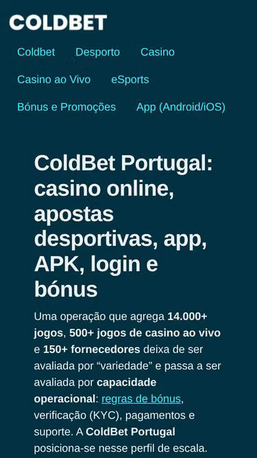 Screenshot of coldbet.me