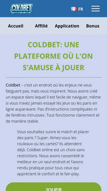 Screenshot of coldbet.pro