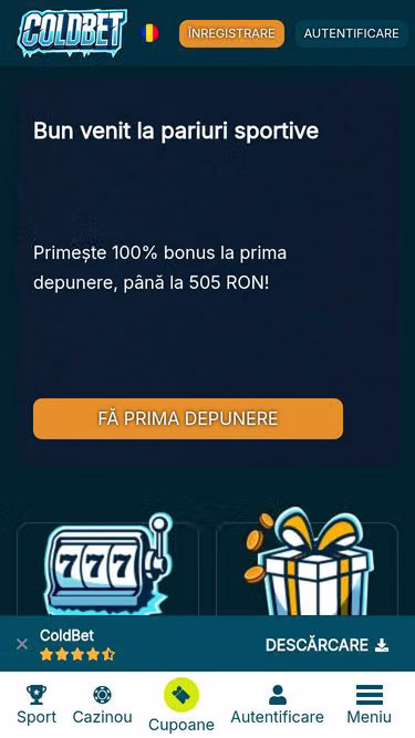 Screenshot of coldbet.ro