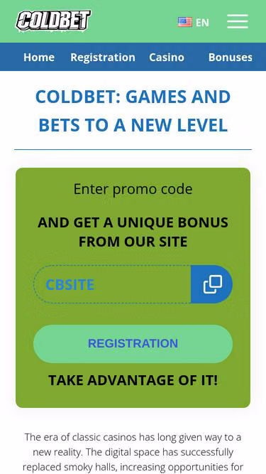 Screenshot of coldbet.site